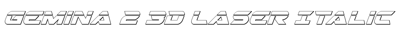 Gemina 2 3D Laser Italic