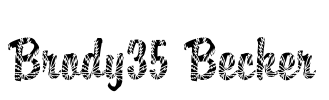 Brody35 Becker Font Image