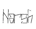 Harsh Font Image