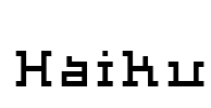 Haiku Font Image