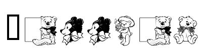 Teddies Font Image