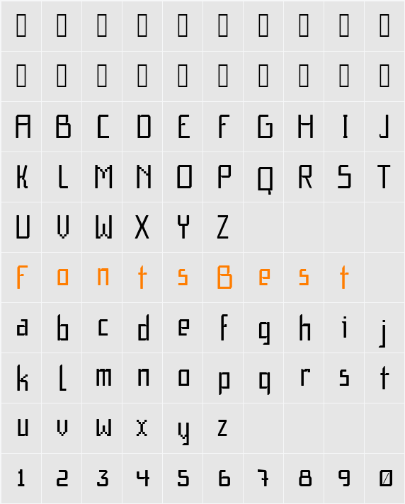 f1 Secuencia Quad ffp Character Map
