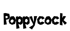 Poppycock Font Image