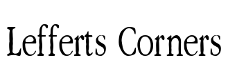 Lefferts Corners Font Image