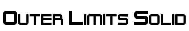 Outer Limits Solid Font Image
