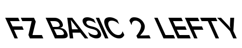 FZ BASIC 2 LEFTY Font Image