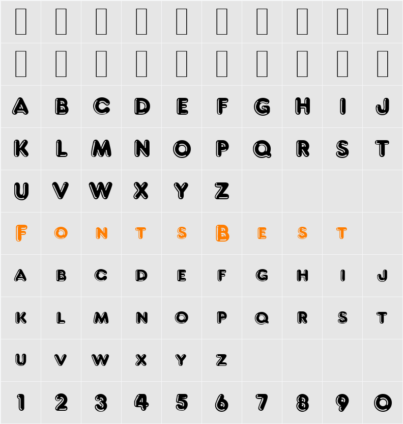 F821-Deco Character Map
