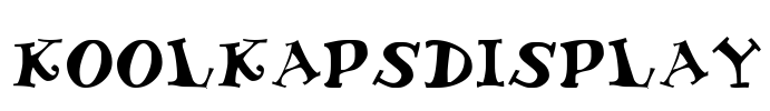 KoolKapsDisplay Font Image