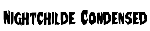 Nightchilde Condensed Font Image