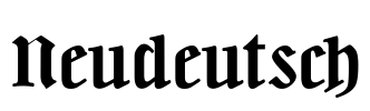 Neudeutsch Font Image