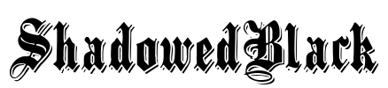 ShadowedBlack Font Image