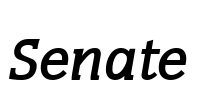 Senate Font Image
