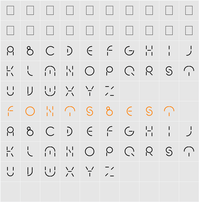 PEOPLE QUARK Character Map