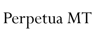 Perpetua MT Font Image
