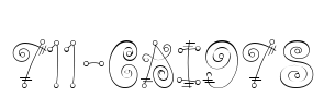 711-CAI978 Font Image