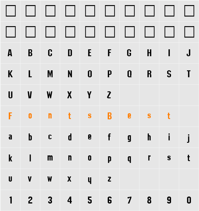 PSL Samson Character Map
