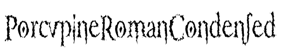 PorcupineRomanCondensed