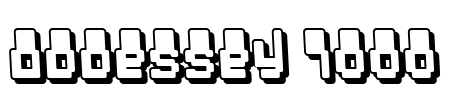 Oddessey 7000 Font Image