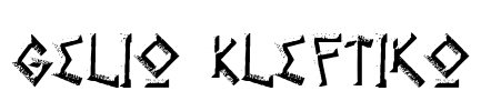 Gelio Kleftiko Font Image