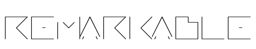 REMARKABLE Font Image
