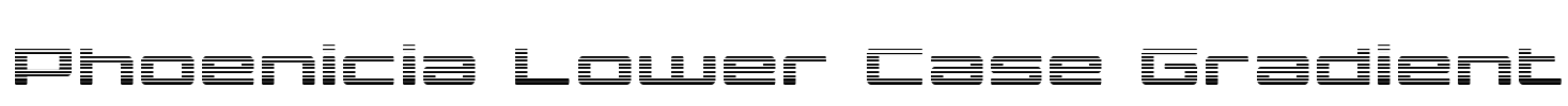 Phoenicia Lower Case Gradient