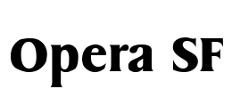 Opera SF Font Image