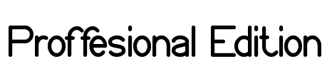 Proffesional Edition Font Image