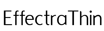 EffectraThin Font Image