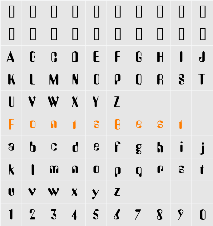 Submarine Character Map