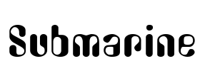 Submarine Font Image