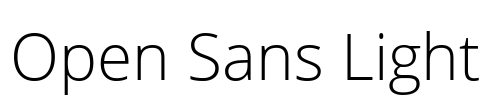 Open Sans Light