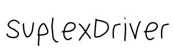SuplexDriver Font Image