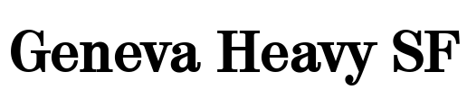 Geneva Heavy SF