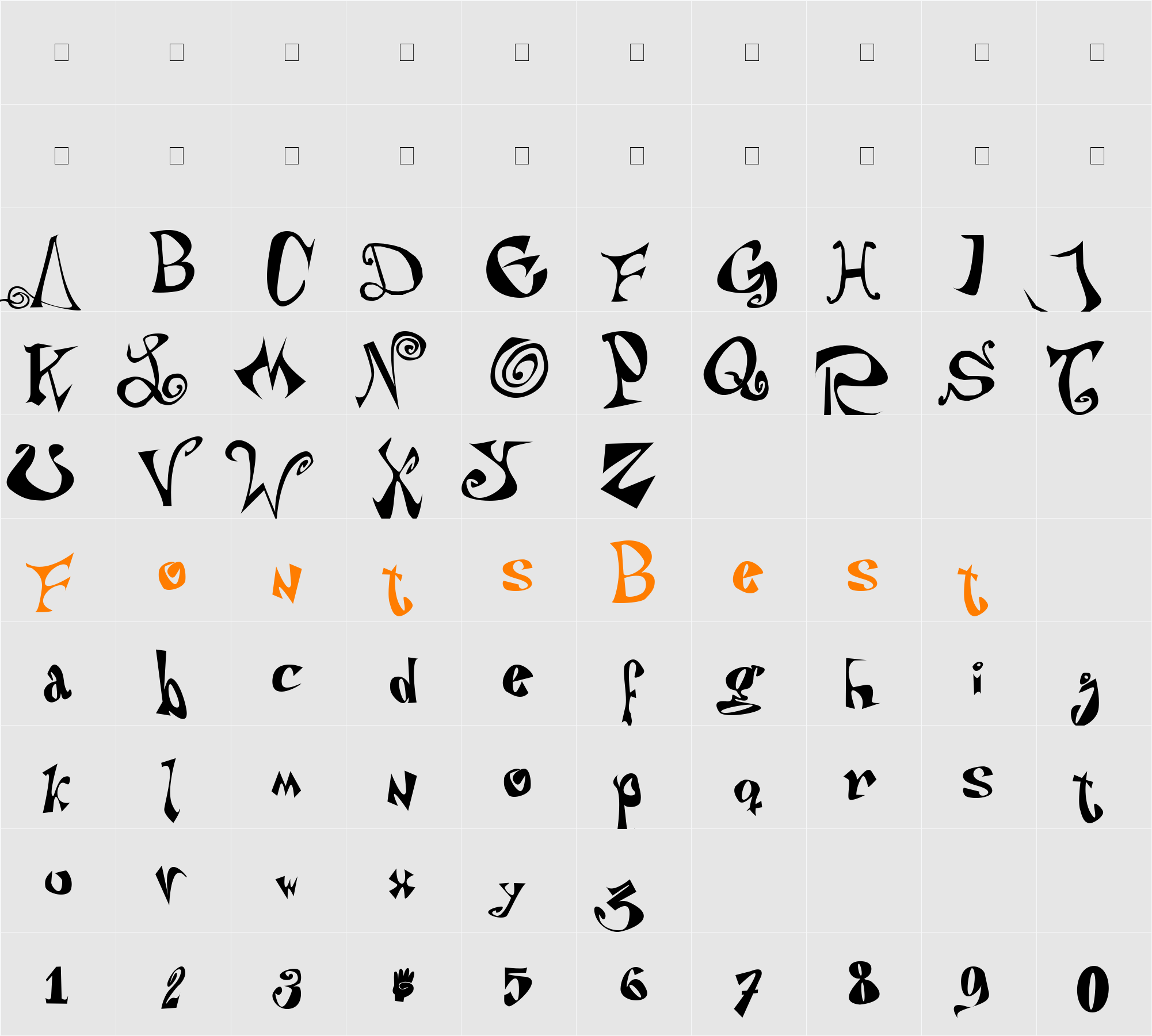 Puteiro Anarquista Character Map