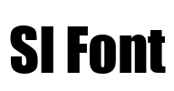 SI Font Font Image
