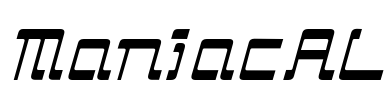 ManiacAL Font Image