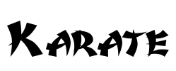 Karate Font Image