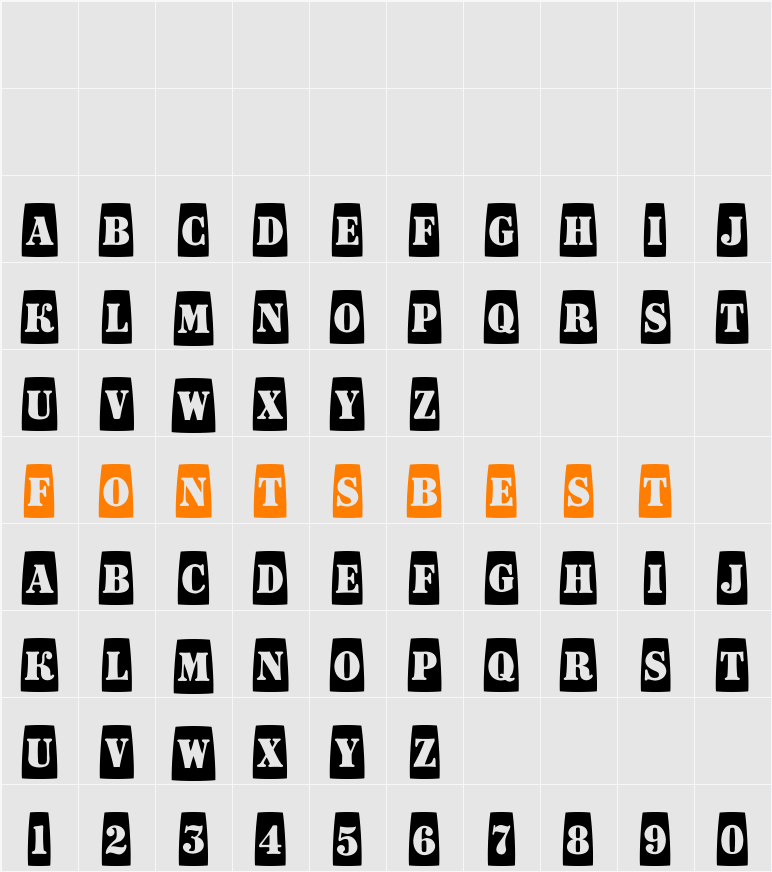 a_DodgerCmFsh Character Map
