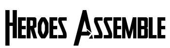 Heroes Assemble Font Image