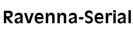 Ravenna-Serial Font Image