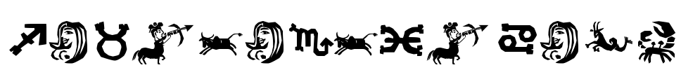 Xilo in Zodiac Font Image