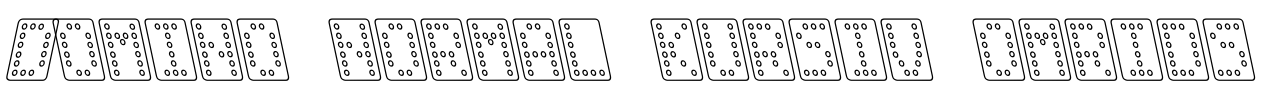 Domino normal kursiv omrids Font Image