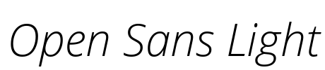 Open Sans Light