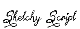 Sketchy Script Font Image
