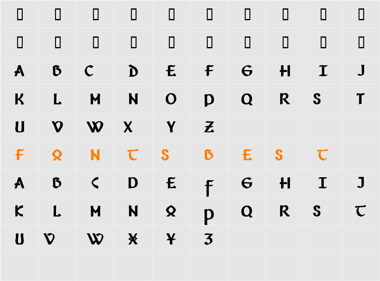 Vafthrudnir Demo Character Map