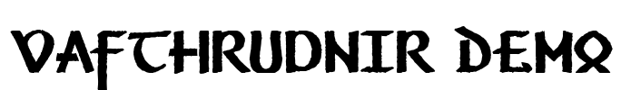 Vafthrudnir Demo Font Image