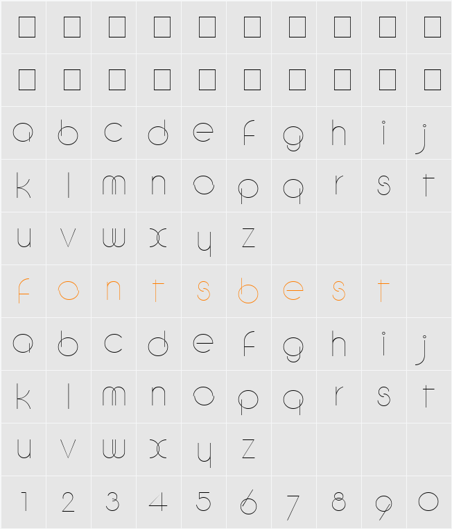 DebevicCircular Character Map