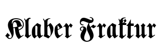 Klaber Fraktur Font Image
