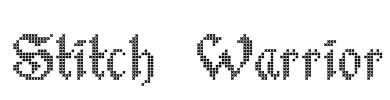 Stitch Warrior Font Image