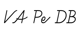 VA Pe DB Font Image